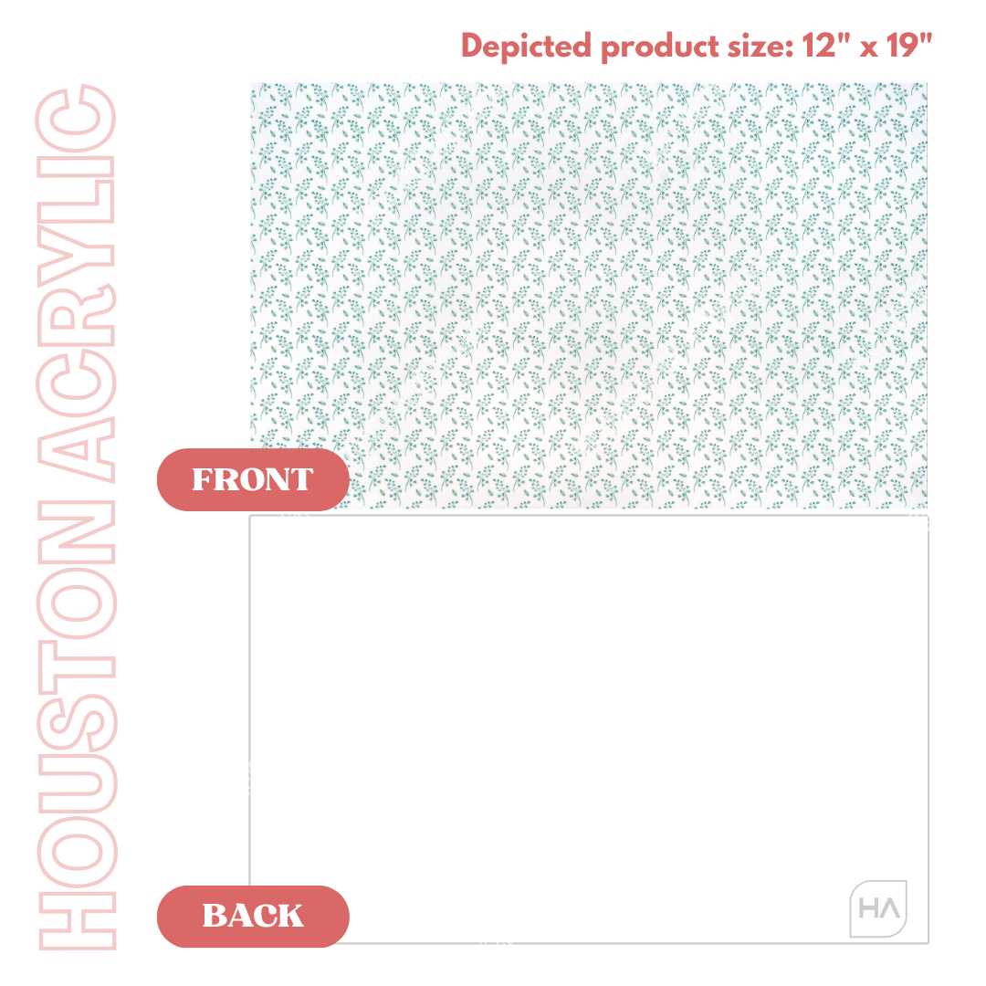 1/8" Water Ivy MakerPrint Full Size Sheet View Front and Back Comparison