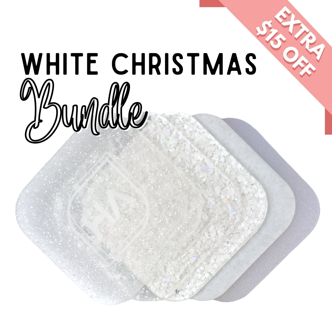 1/8” White Christmas Cast Acrylic Sheet Bundle