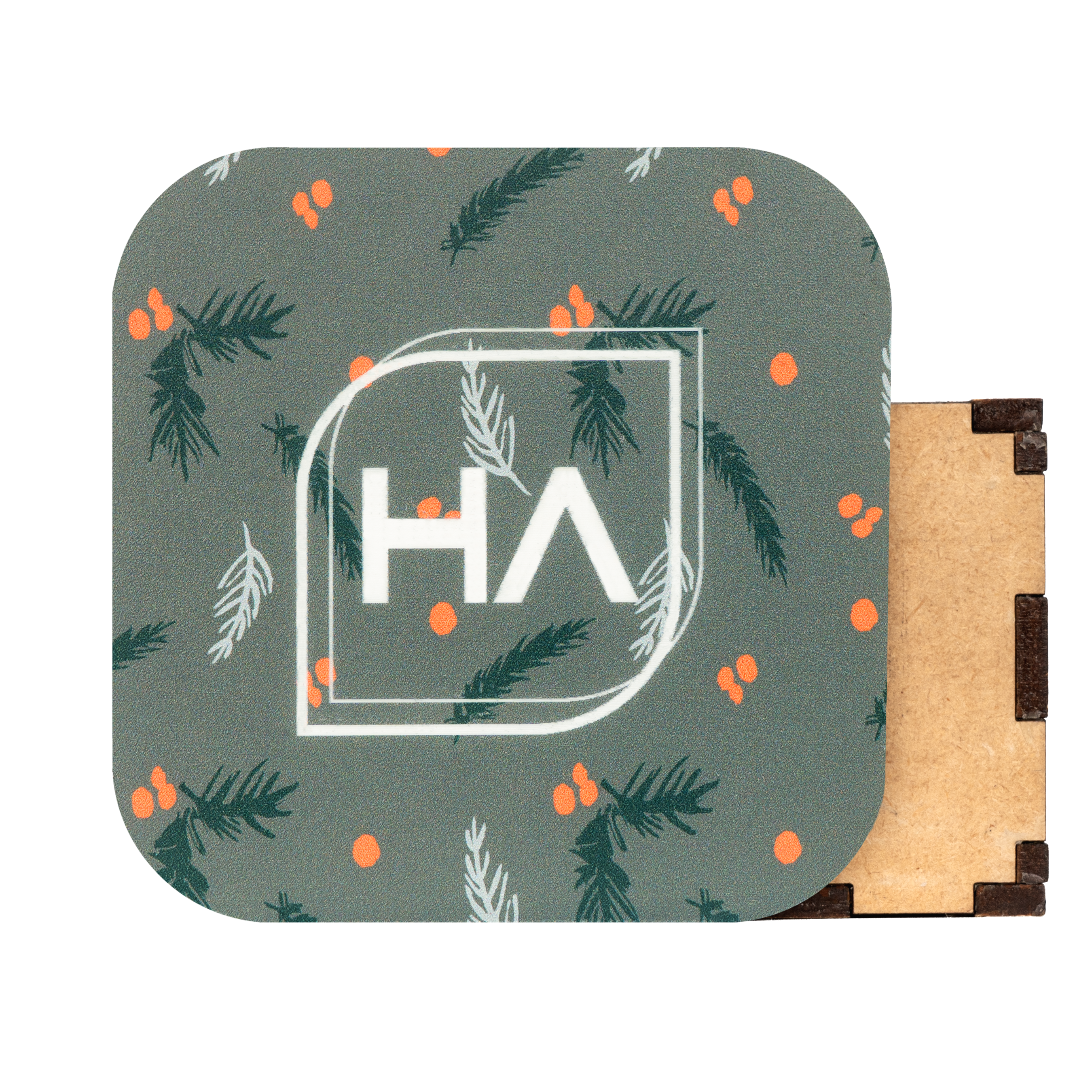 Winter Berry Sprigs MakerPrint Laser Cut and Engraving Material