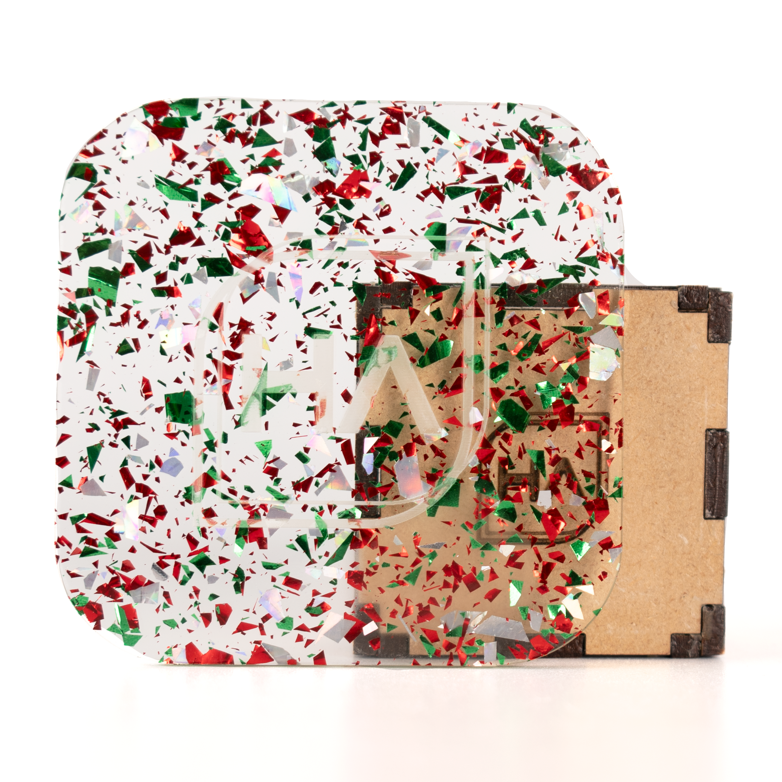 1/8" christmas flake cast acrylic sheet