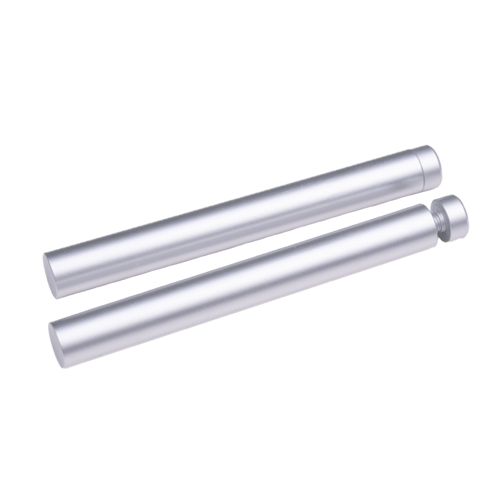 Aluminum Cylindrical Standoffs Satin Silver
