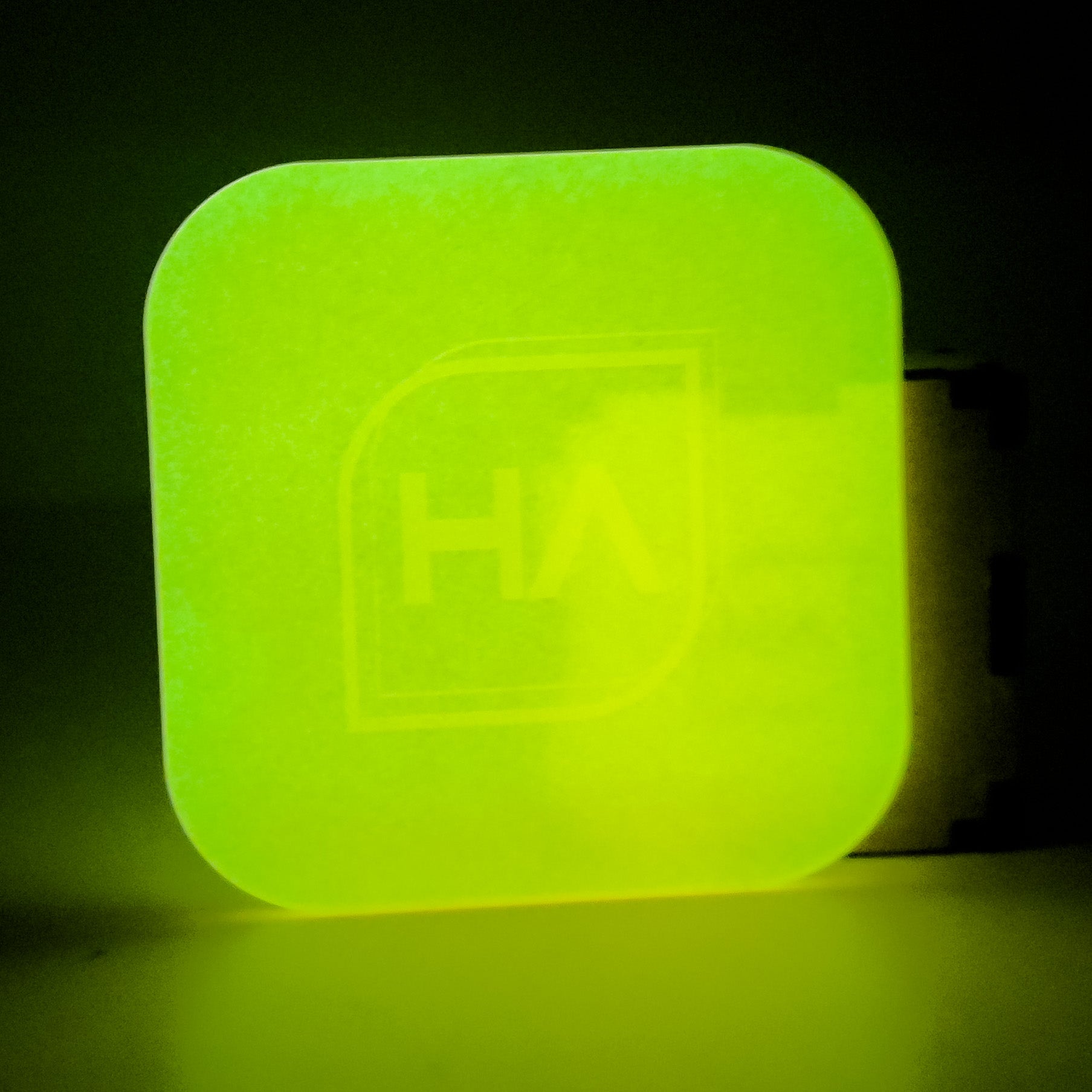 orange glow in the dark cast acrylic sheet