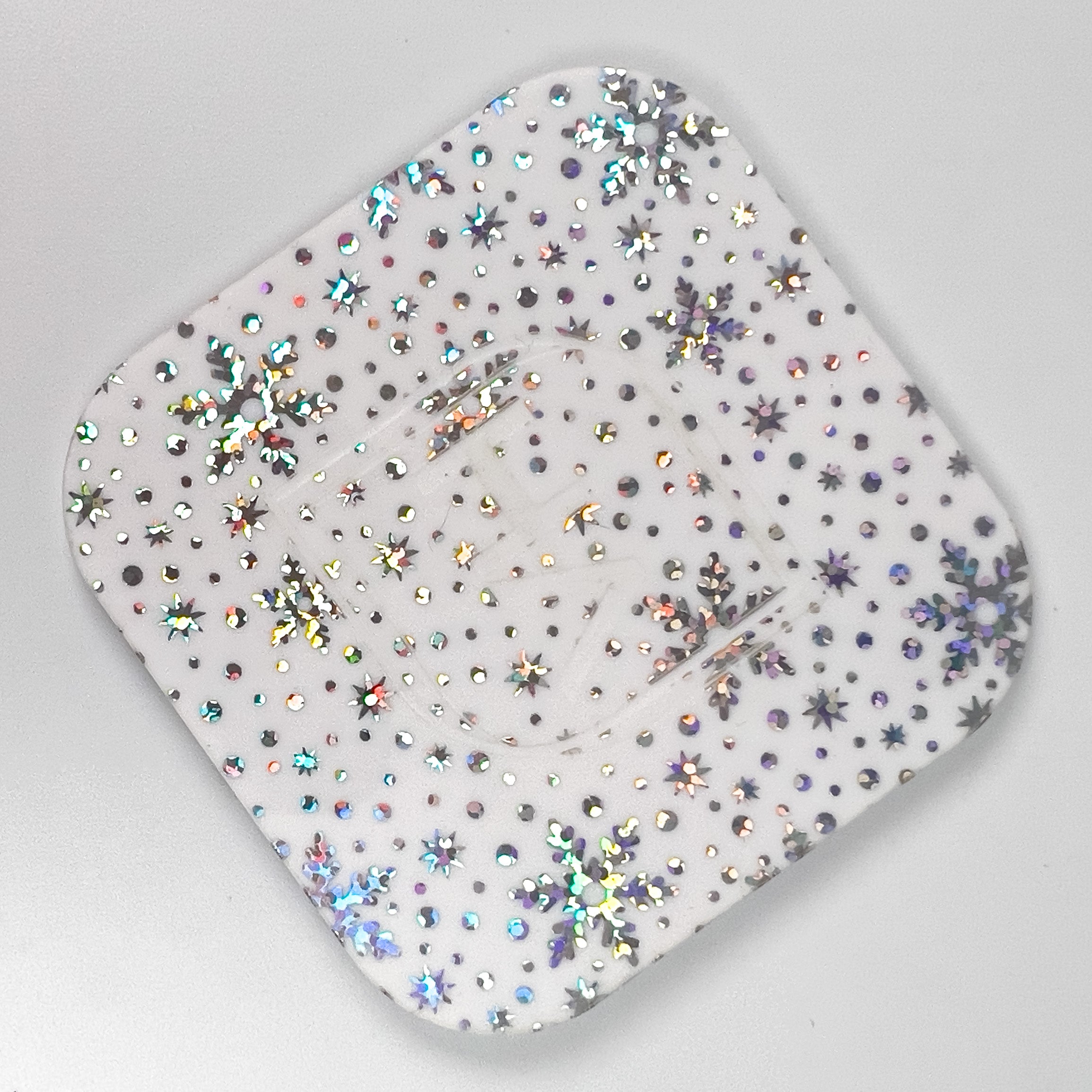 1/8" Holographic White as Snow Iridescent Acrylic Sheet
