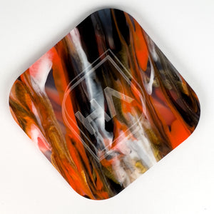 monarch paint orange and black cast acrylic sheet