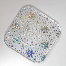 Load image into Gallery viewer, 1/8&quot; Holographic Crystal Snowflakes Iridescent Acrylic Sheet
