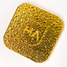 Load image into Gallery viewer, druzy textured yellow gold mirror acrylic sheet
