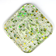 Load image into Gallery viewer, sugar lime green hex confetti cast acrylic sheet
