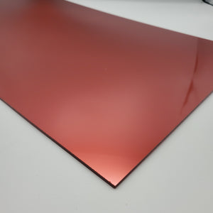 1/8" Bright Red Metallic Cast Acrylic Sheet