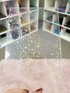 starburst iridescent holographic cast acrylic sheet laser safe