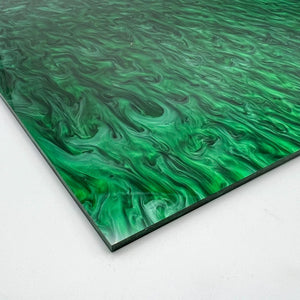 1/8" Dark Green Pearl Cast Acrylic Sheet