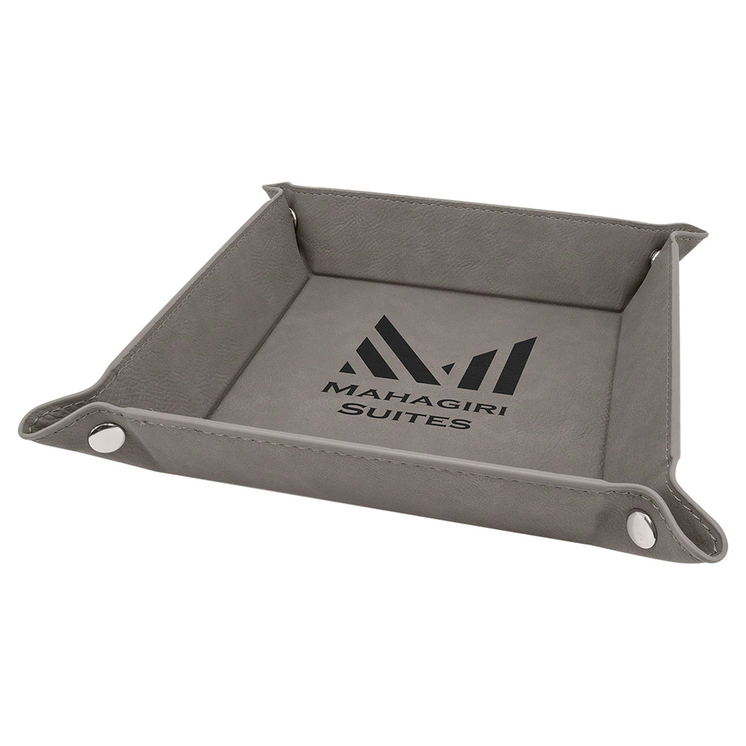 Snap Up Tray with Silver Snaps - Gray