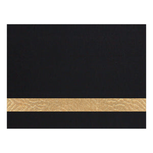 Leatherette Sheets 12" x 24" - Black/Gold
