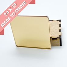 Load image into Gallery viewer, 1/8&quot; Pale Gold Mirror Acrylic Sheet
