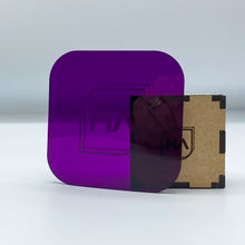 Load image into Gallery viewer, translucent purple cast acrylic sheet laser safe
