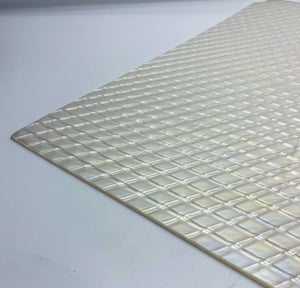 1/8" Pearlescent White Scales Cast Acrylic Sheet