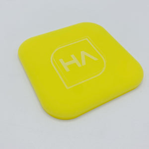 bright pastel lemon yellow matte cast acrylic sheet laser safe