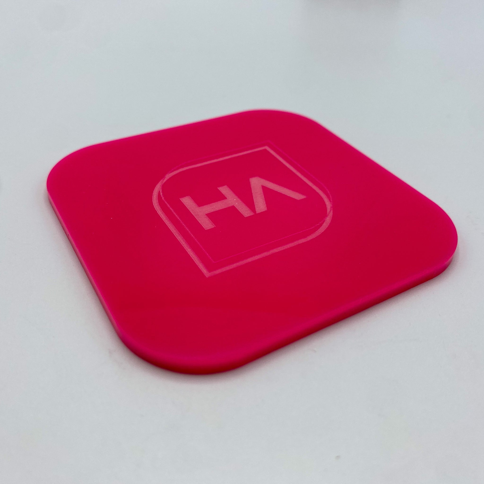 Neon Pink Acrylic for Laser Cutting and Engraving - Matte One Side