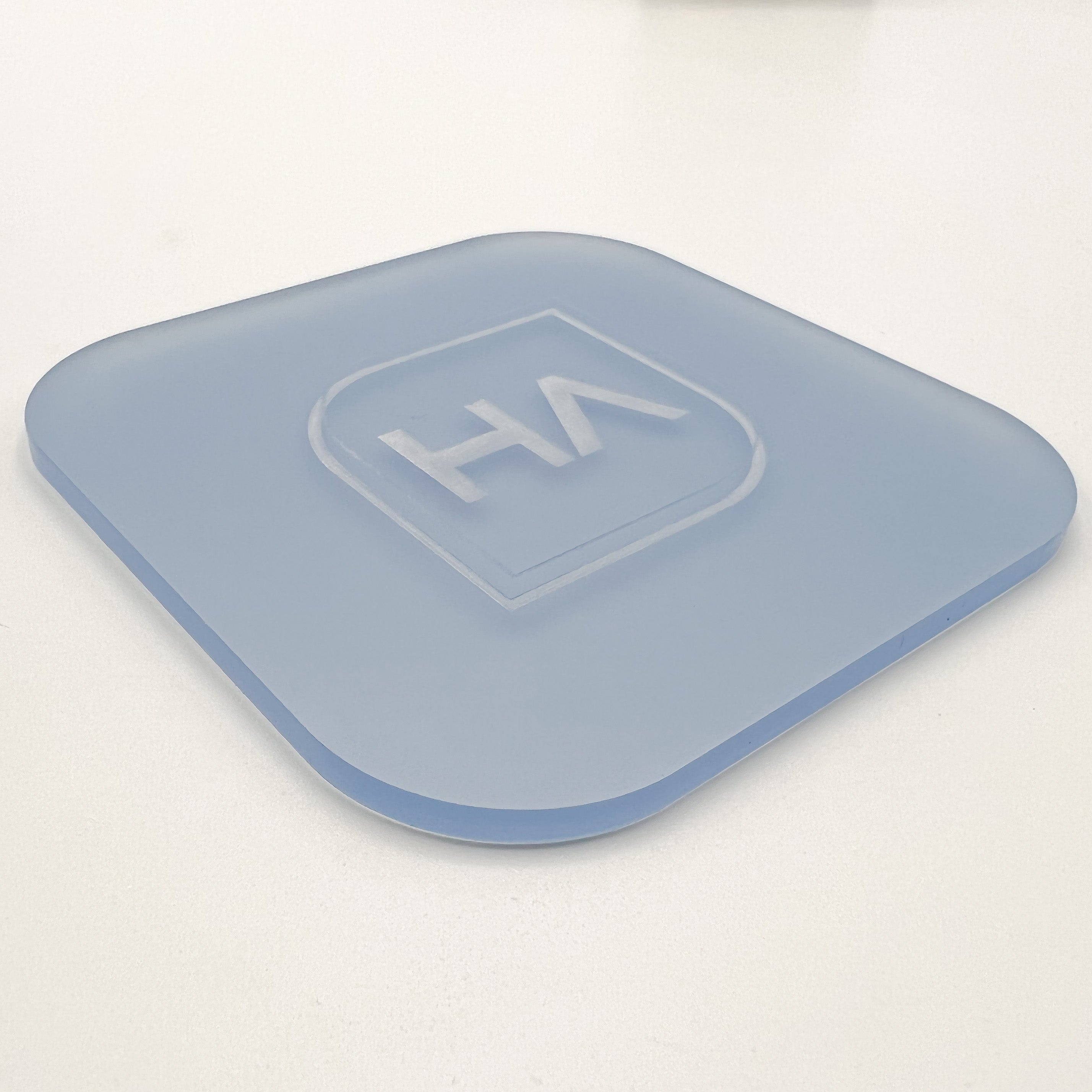 frosted matte pastel blue cast acrylic sheet laser safe