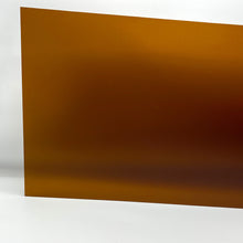 Load image into Gallery viewer, 1/8&quot; Frosted Amber Cast Acrylic Sheet
