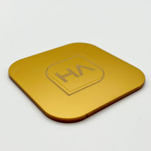 Load image into Gallery viewer, yellow gold metallic double sided cast acrylic sheet laser safe
