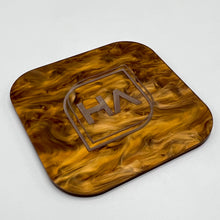 Load image into Gallery viewer, bourbon pearl brown marble cast acrylic sheer laser safe
