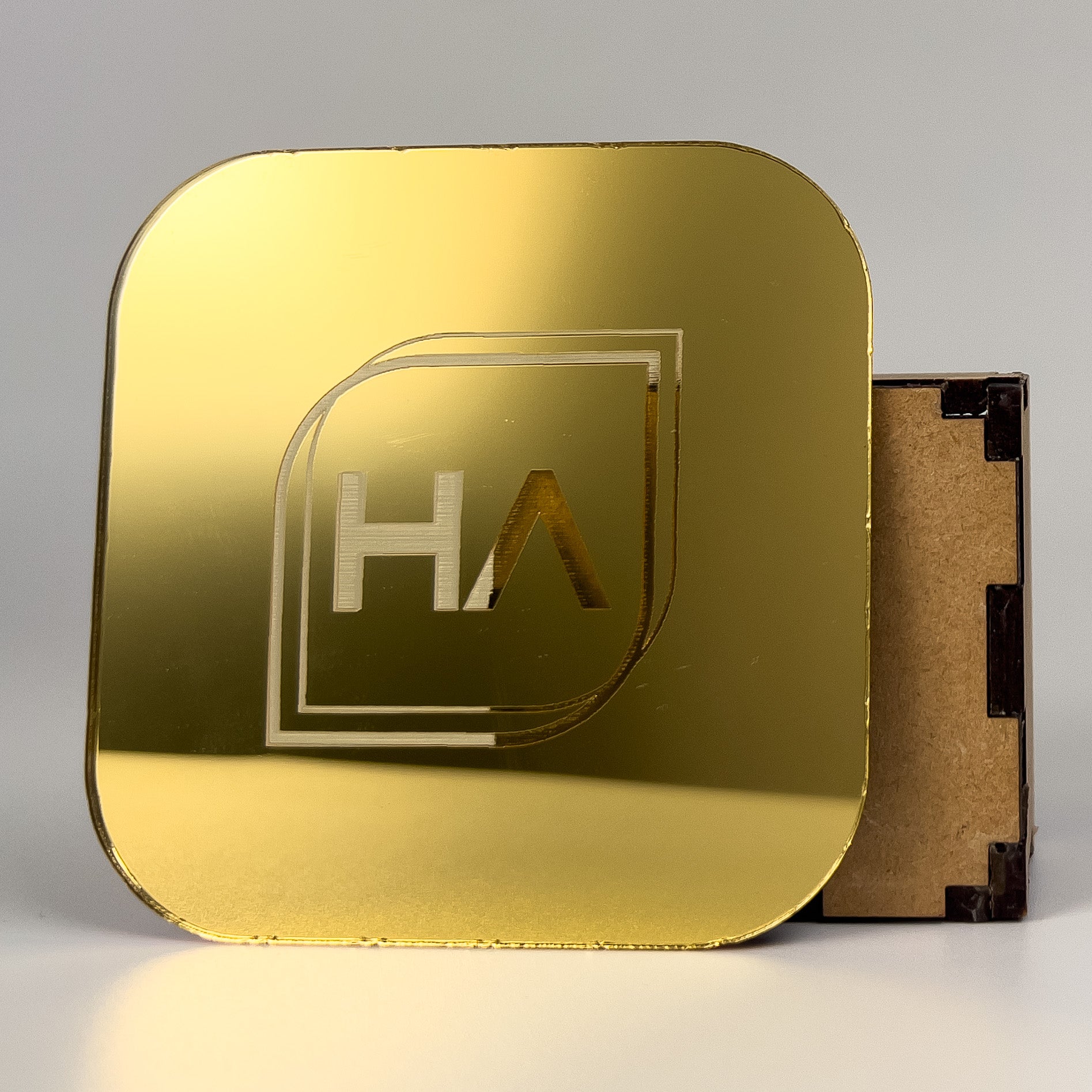 1/16" yellow gold mirror acrylic sheet