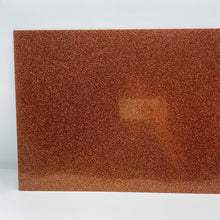 Load image into Gallery viewer, 1/8&quot; Pumpkin Spice Orange Glitter Cast Acrylic Sheet
