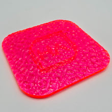 Load image into Gallery viewer, 1/8&quot; Textured Fluorescent Pink Cast Acrylic Sheet
