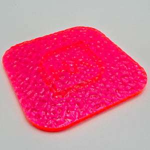1/8" Textured Fluorescent Pink Cast Acrylic Sheet