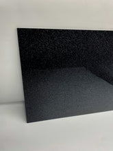 Load image into Gallery viewer, black glitter acrylic sheet
