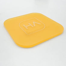 Load image into Gallery viewer, frosted matte pastel yellow cast acrylic sheet laser safe
