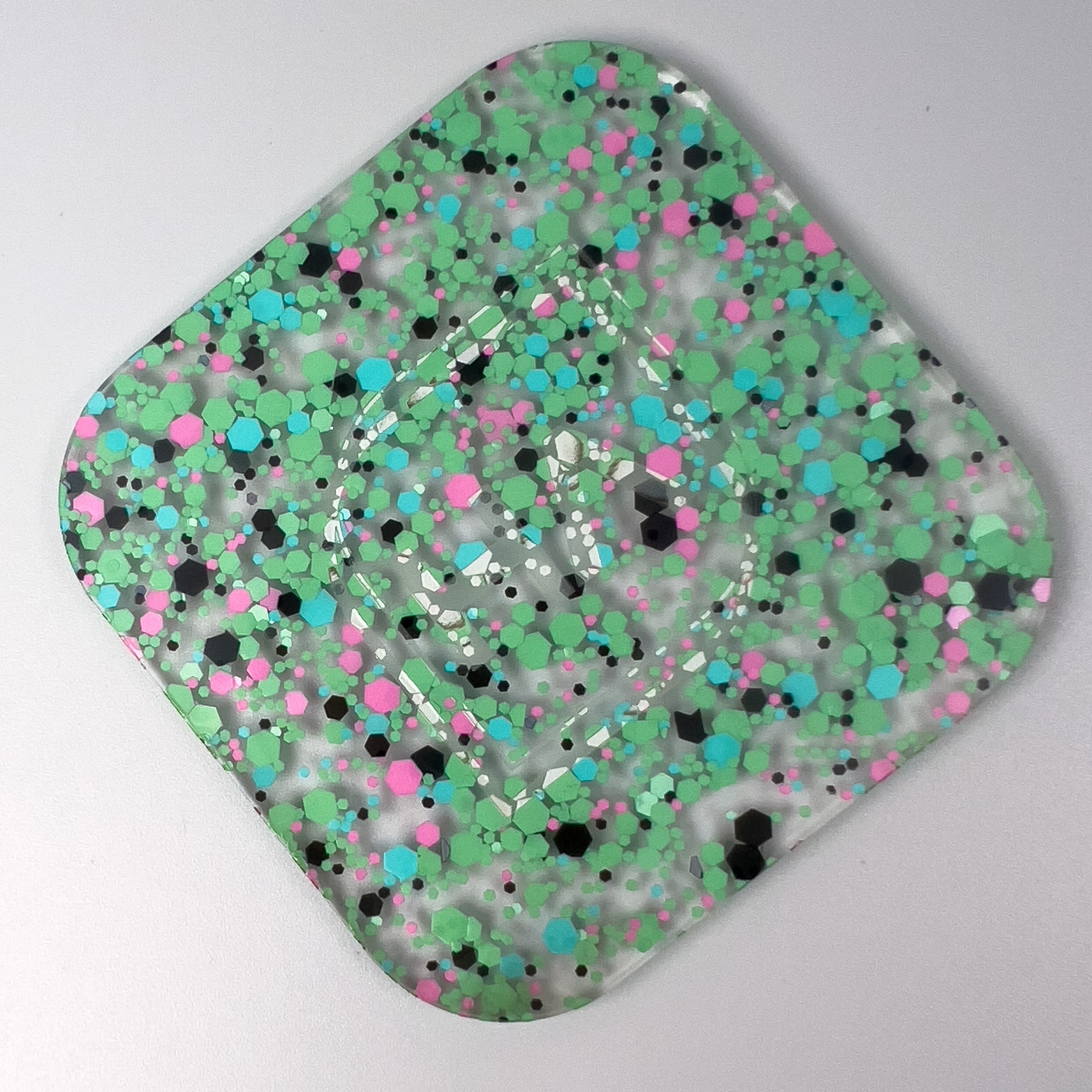 1/8" Groovy Daisy Confetti Cast Acrylic Sheet