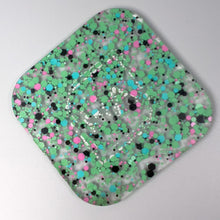 Load image into Gallery viewer, 1/8&quot; Groovy Daisy Confetti Cast Acrylic Sheet
