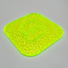 Load image into Gallery viewer, 1/8&quot; Textured Fluorescent Green Cast Acrylic Sheet
