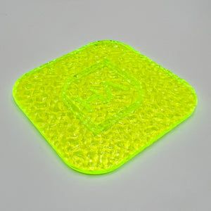 1/8" Textured Fluorescent Green Cast Acrylic Sheet