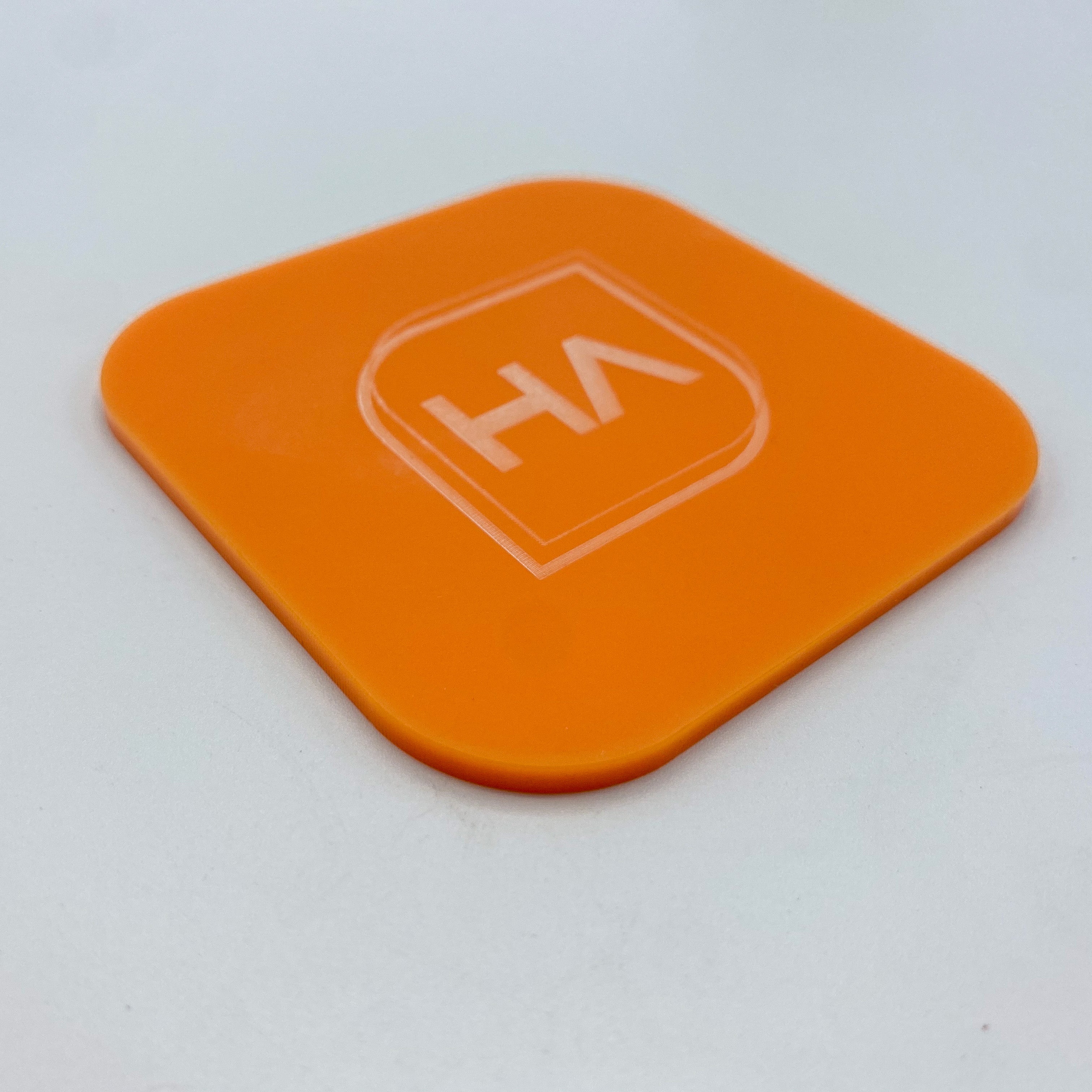 1/8" Matte Orange Cast Acrylic Sheet