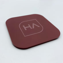 Load image into Gallery viewer, matte maroon burgundy cast acrylic sheet laser safe
