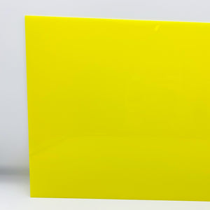 1/8" Neon Yellow Cast Acrylic Sheet