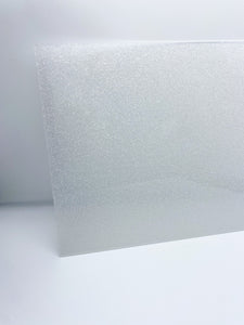 translucent white glitter acrylic sheet