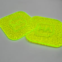 Load image into Gallery viewer, 1/8&quot; Textured Fluorescent Green Cast Acrylic Sheet
