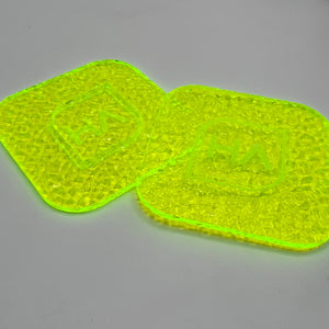 1/8" Textured Fluorescent Green Cast Acrylic Sheet