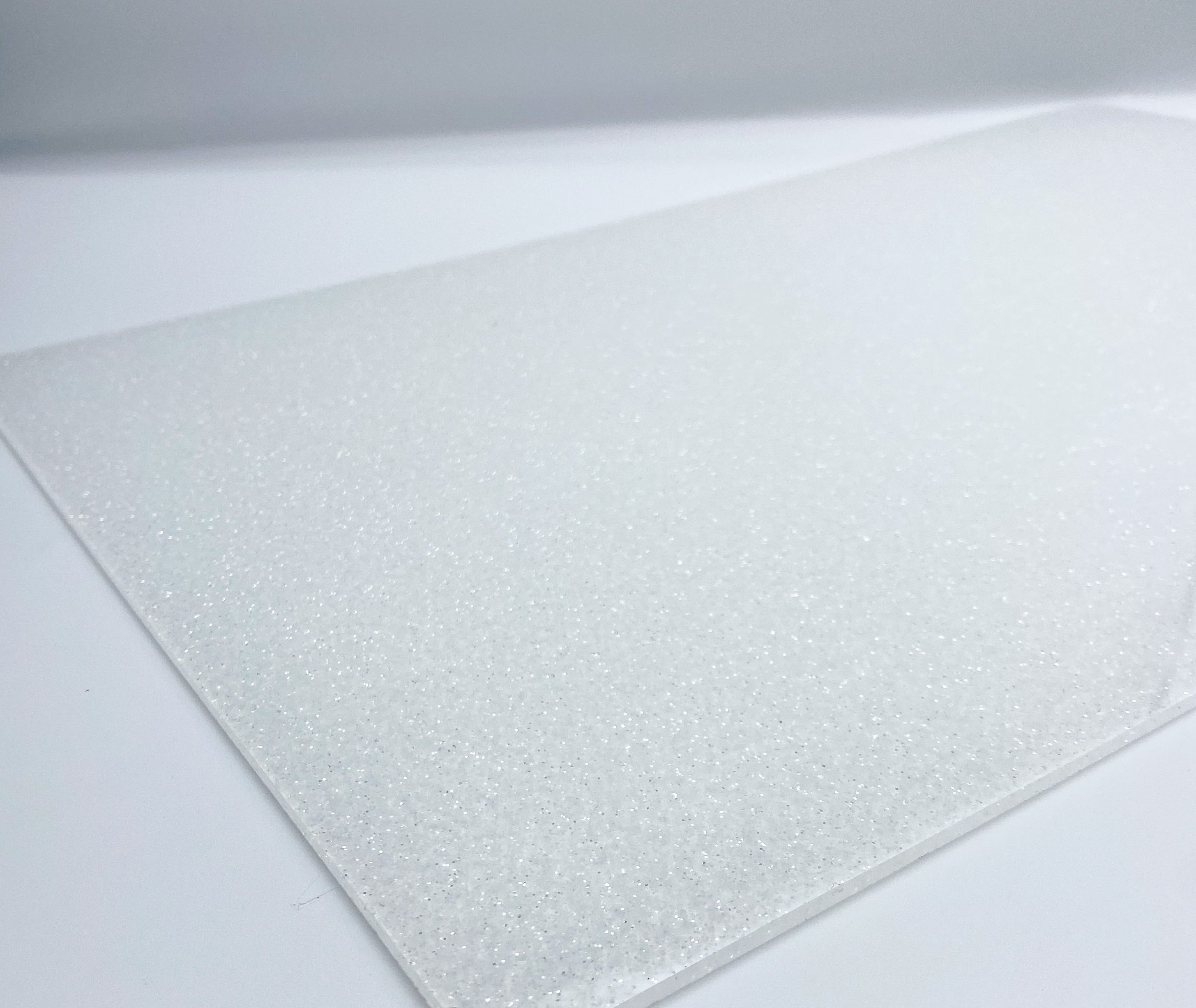 translucent white glitter acrylic sheet