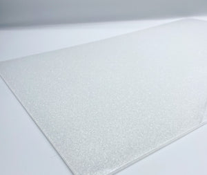translucent white glitter acrylic sheet