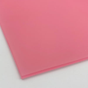 1/8" Frosted Baby Pink Cast Acrylic Sheet