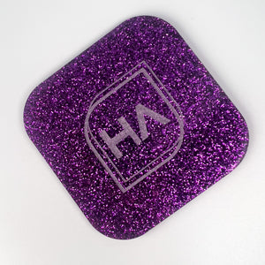 dark purple glitter cast acrylic sheet