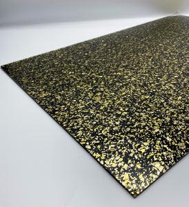 black and gold chubky acrylic sheet