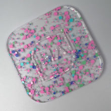 Load image into Gallery viewer, 1/8&quot; Spring Blossom Hex Confetti Cast Acrylic Sheet
