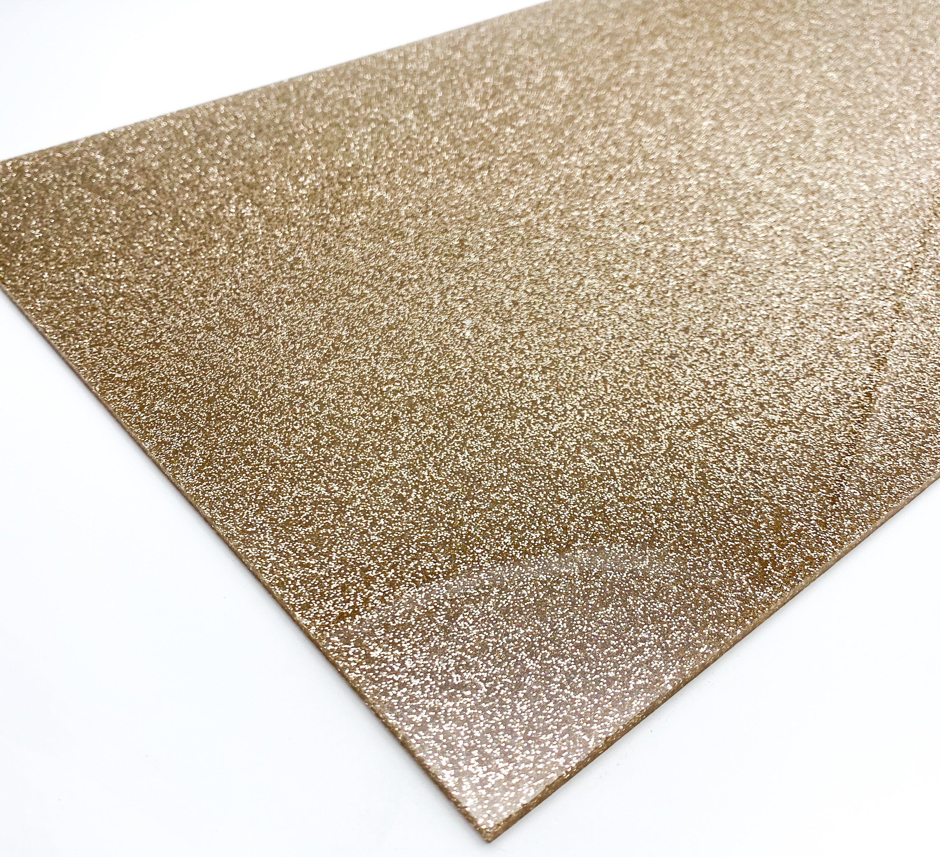 gold glitter acrylic