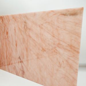 Rose Quartz Marble Acrylic Sheet Laser Safe