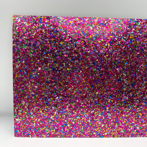 4mm Sweetheart Confetti Glitter Cast Acrylic Sheet